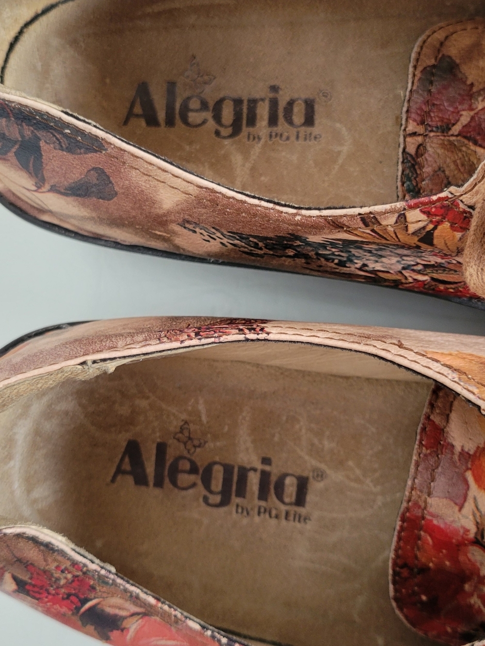 Alegria Floral Leather Lace-Up Platform Shoe - Picture 3 of 6